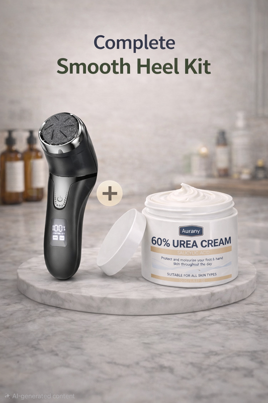 Complete Smooth Heel Kit – Premium Device + Urea Cream