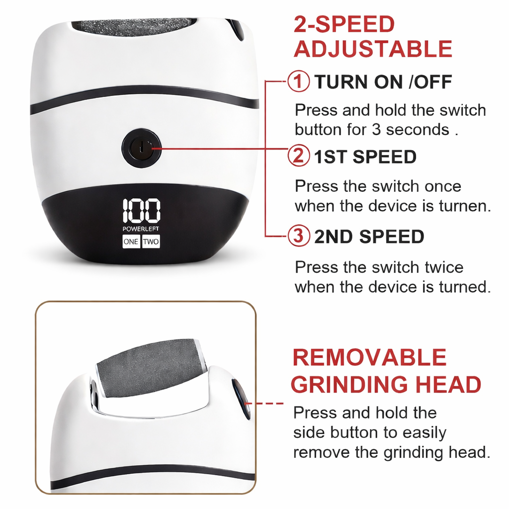 Rechargeable Electric Callus Remover